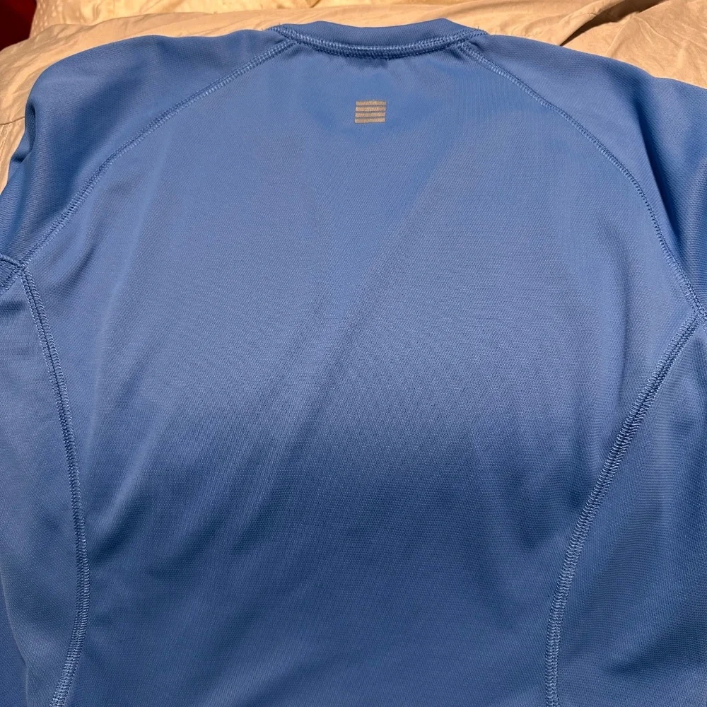 Lands End Summer Sun Shirt‎ Blue 10-12 Medium